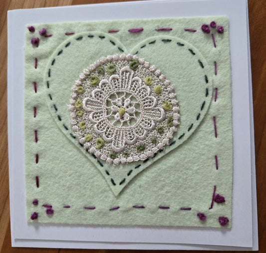 Heart with Vintage Lace
