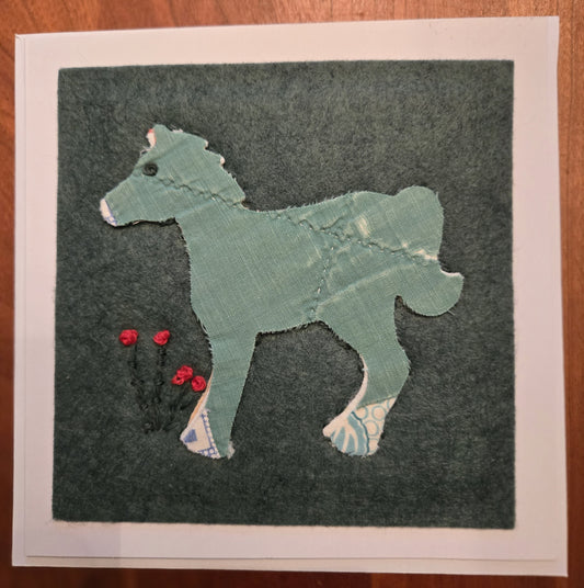 Vintage Green Horse